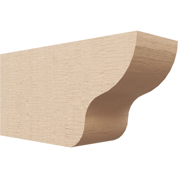Ekena Millwork 4in. W x 6in. H x 12in. L Greensboro Woodgrain TimberThane Rafter Tail, Primed Tan RFTUR04X06X12GRNRCPR - main